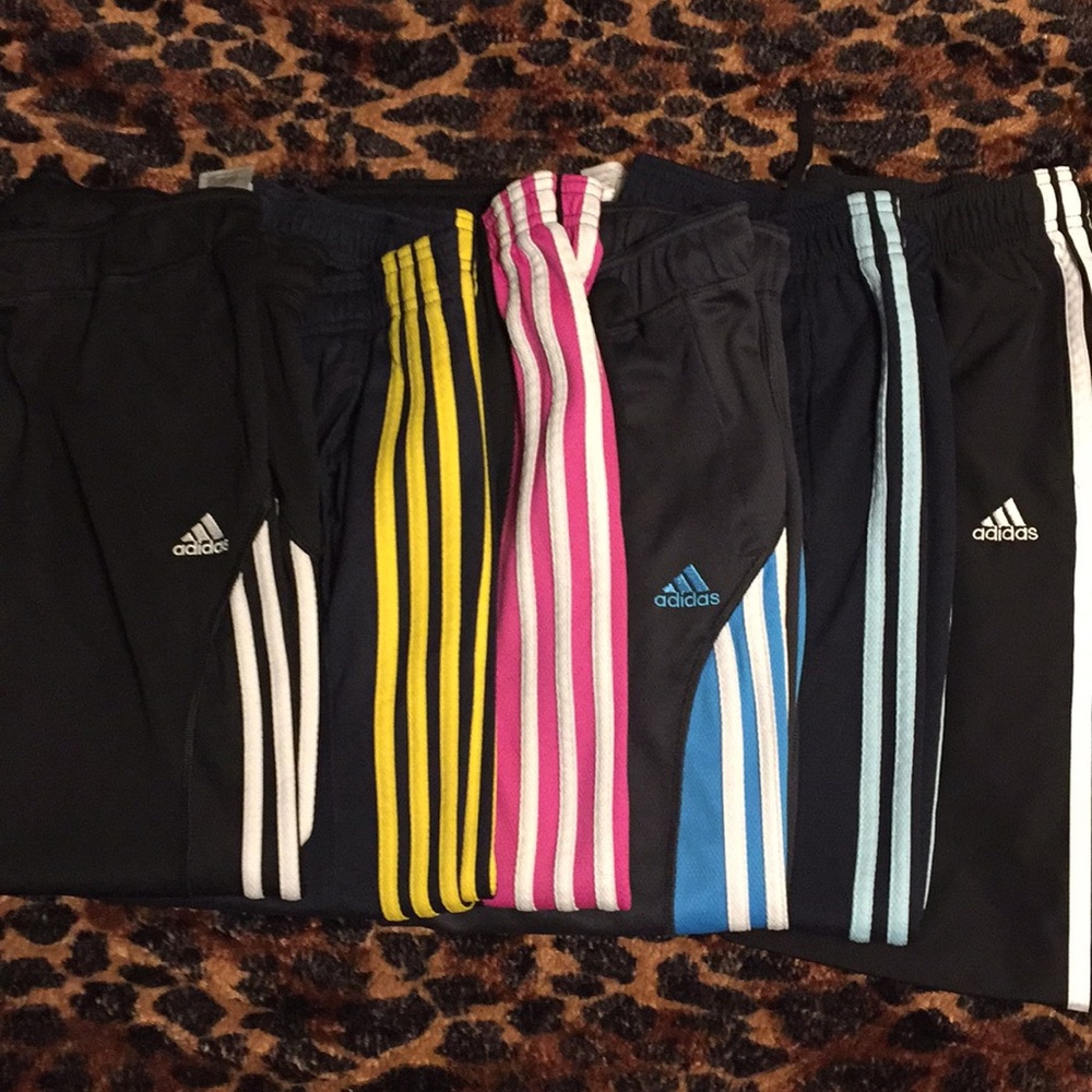 6 pairs of Adidas pants